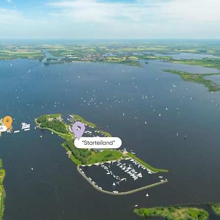 Welcome In - Houseboat 'Elysium' Met Eigen Aanlegsteiger Sneek - Offingawier Екстериор снимка